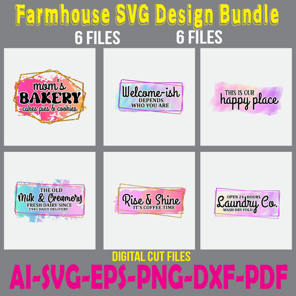 Farmhouse SVG Design Bundle - MasterBundles