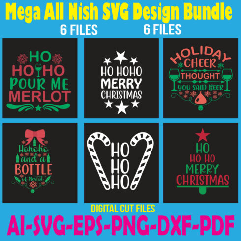 Mega All Nish SVG Design Bundle cover image.