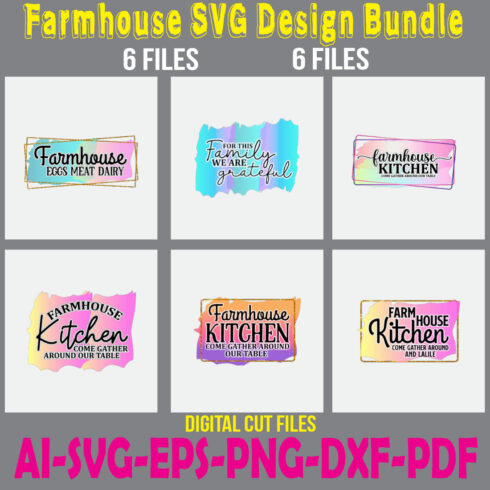 Farmhouse SVG Design Bundle cover image.