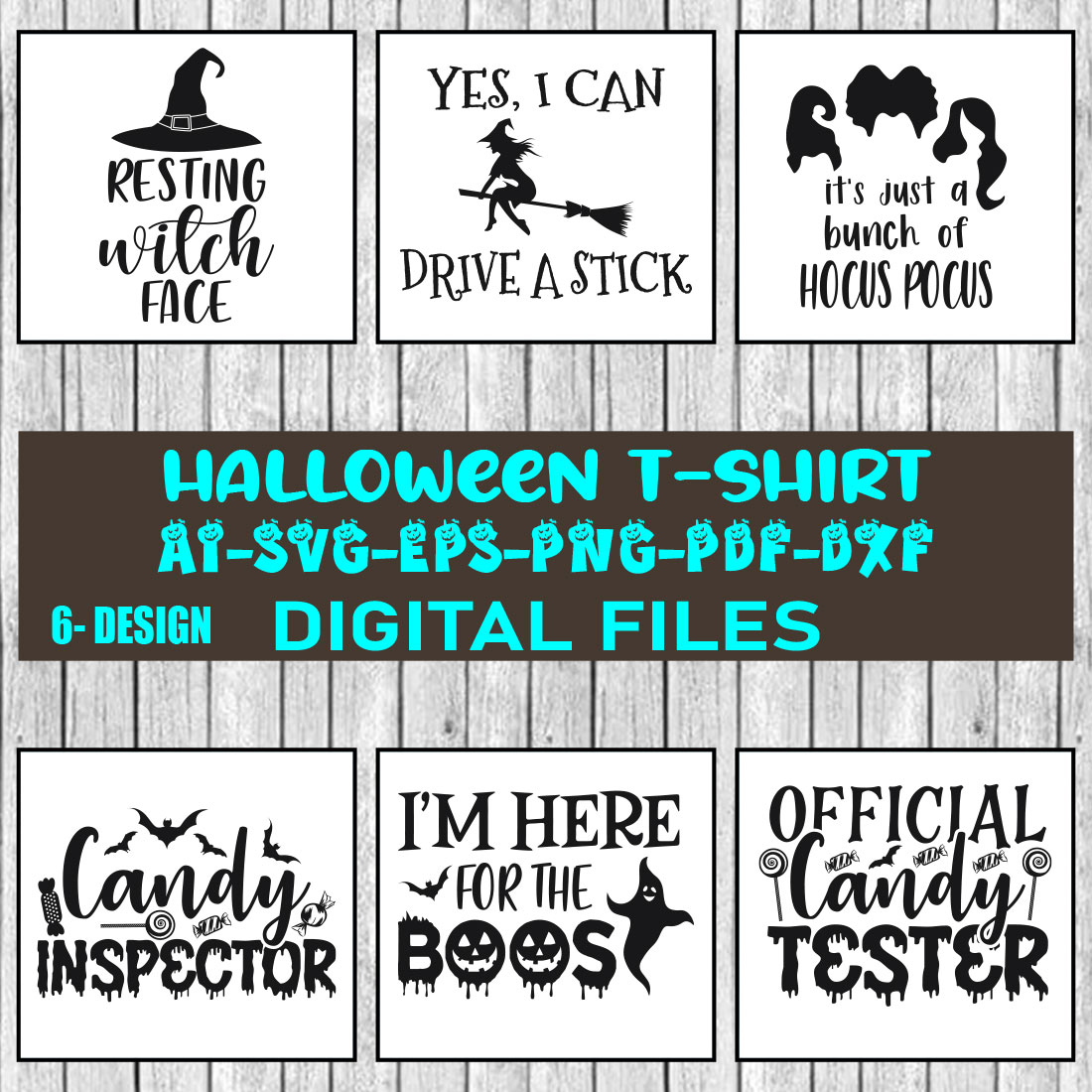 Halloween T-shirt Design Bundle Vol-17 cover image.