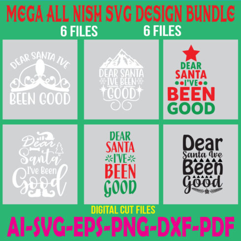 Mega All Nish SVG Design Bundle cover image.