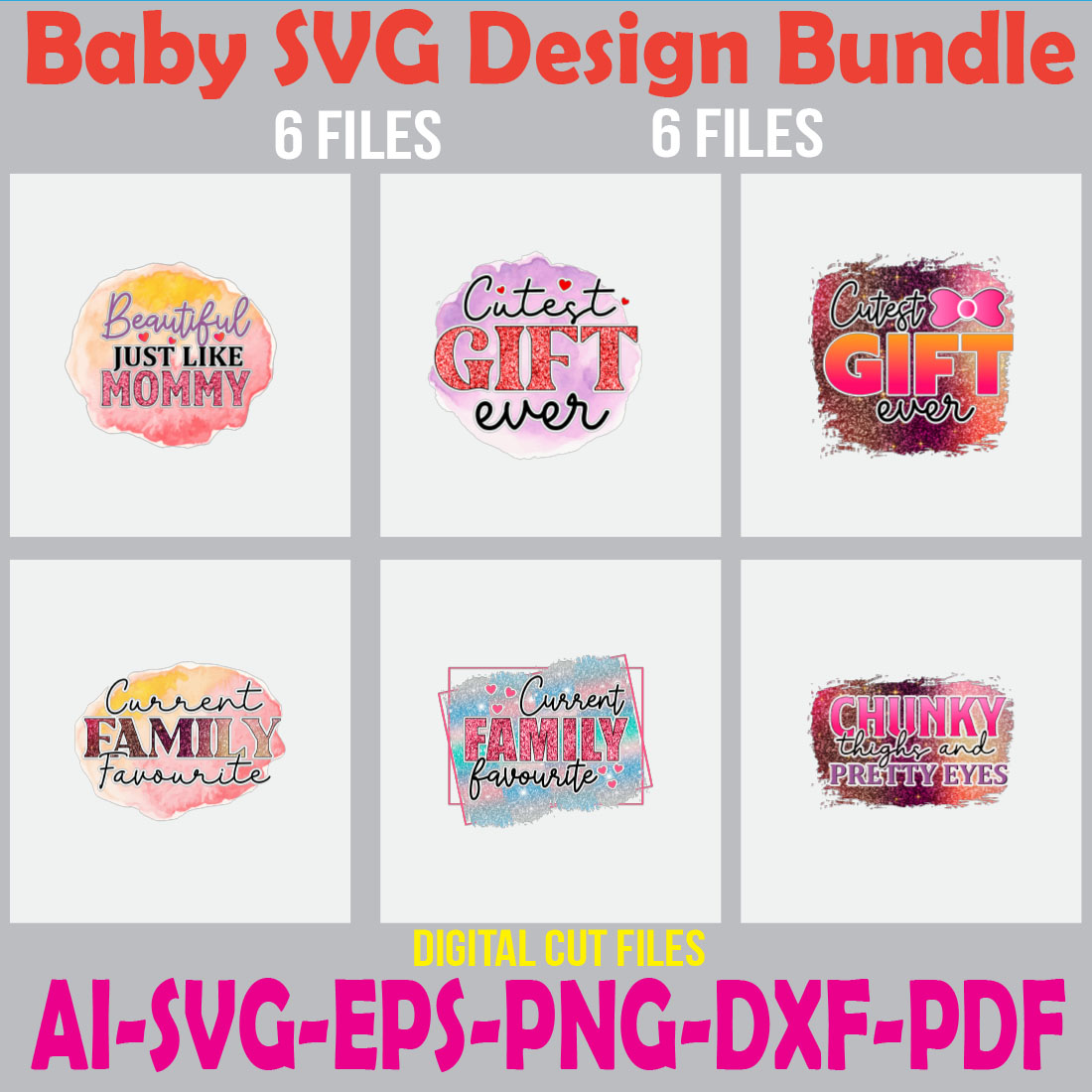 Baby SVG Design Bundle cover image.