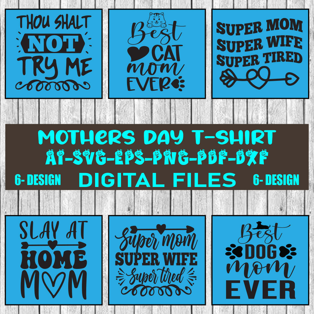 Mothers Day T-shirt Design Bundle Vol-02 cover image.