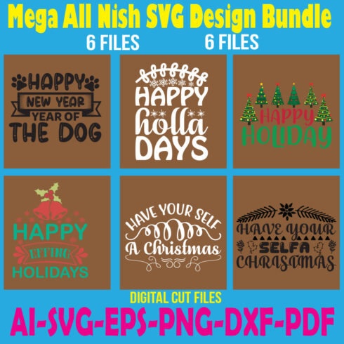 Mega All Nish SVG Design Bundle cover image.