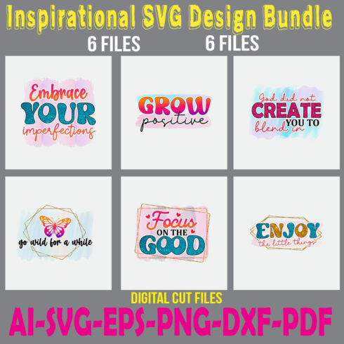 Inspirational SVG Design Bundle cover image.