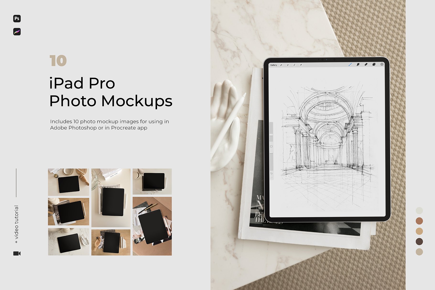 IPad Pro Photo Mockups cover image.