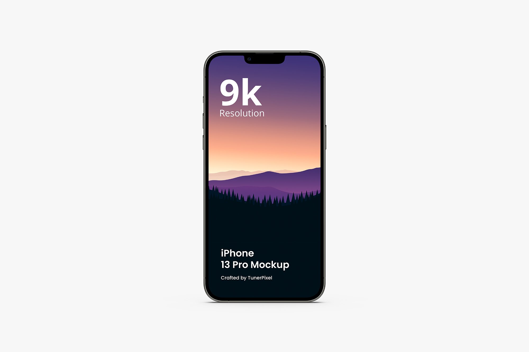 iPhone 13 Pro Mockup preview image.