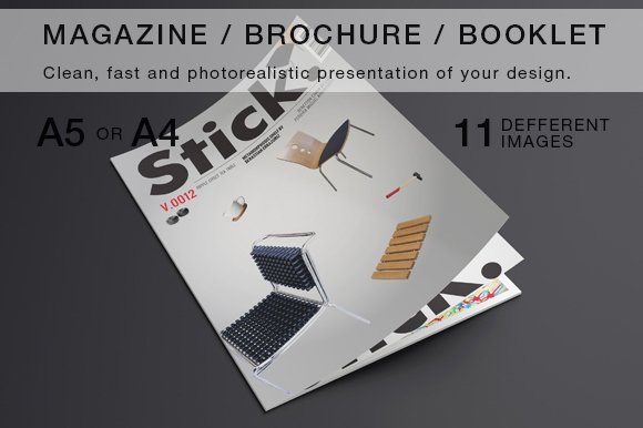 Magazine / Brochure Mock-up cover image.