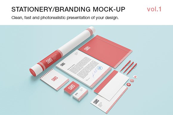 Stationery / Branding Mock-up  vol.1 cover image.