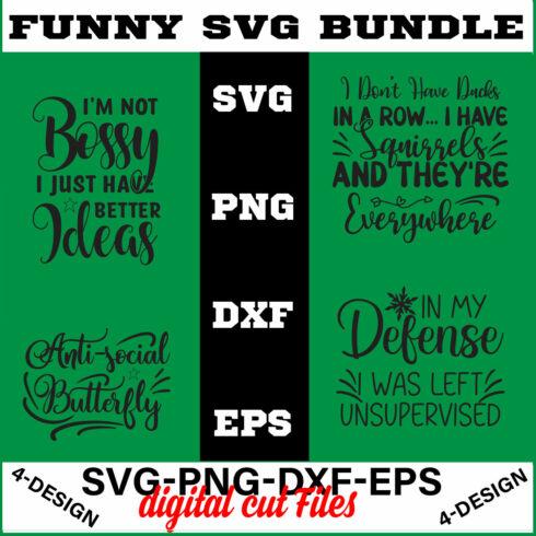 Funny Svg T-shirt Design Bundle Volume-02 cover image.