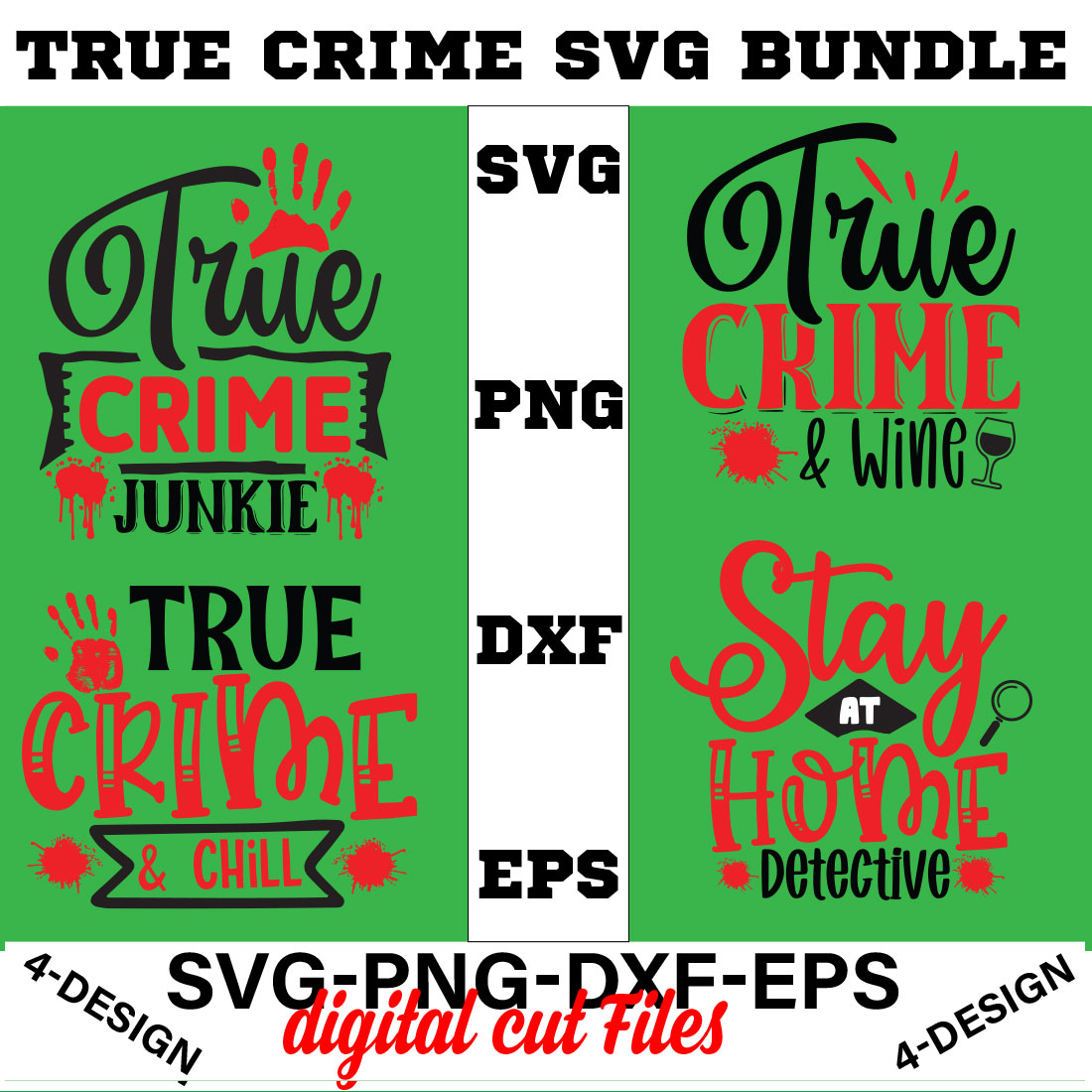 True Crime SVG Bundle Vol-02 cover image.