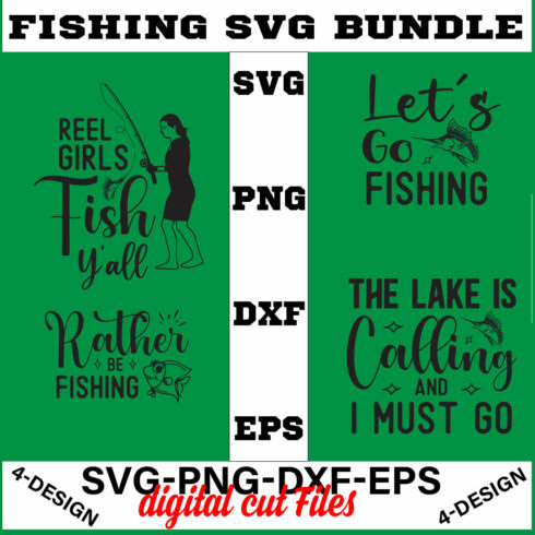 Fishing Design Bundle PNG ONLY, SVG bundle, Fishing svg, Fishing life Volume-04 cover image.