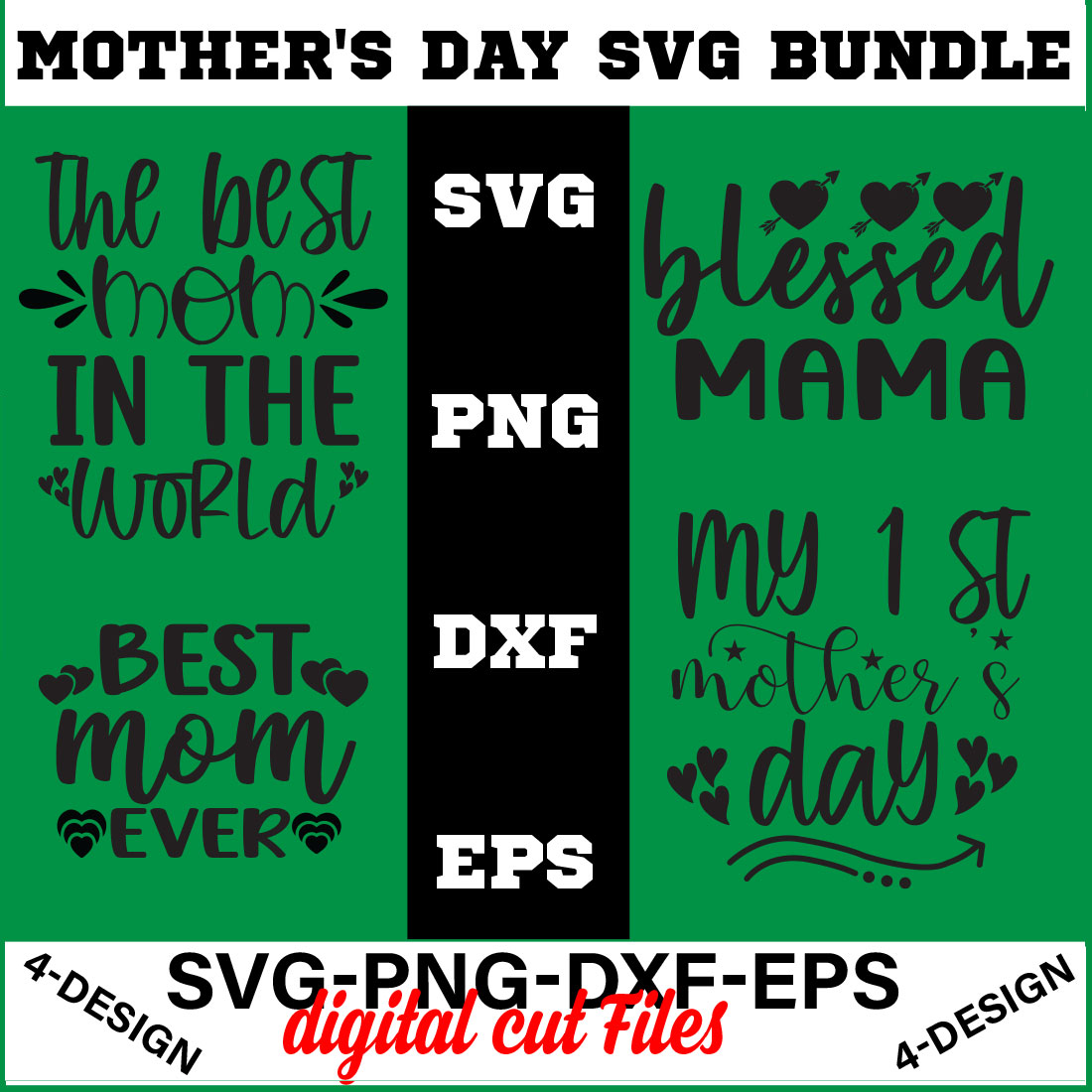 Mothers Day SVG Bundle, mom life svg, Mother's Day, mama svg Volume-07 cover image.