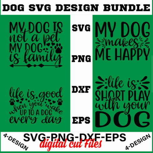 Dog Bundle SVG, Dog Mom Svg, Dog Lover Svg, Cricut Svg, Dog Quote, Funny Svg, Pet Mom Svg, Cut Files Volume-05 cover image.