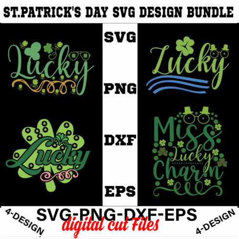Stpatrick's Day Svg Design Bundle Vol-04 cover image.