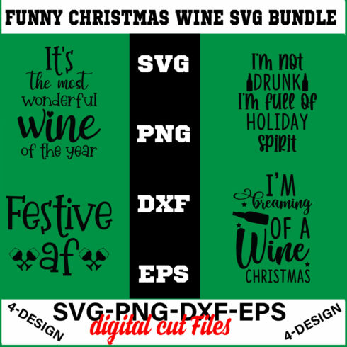Christmas SVG Bundle Funny Christmas SVG Cut File Cricut Clip art Commercial Use Holiday SVG Christmas Sayings Quotes Winter Volume-35 cover image.
