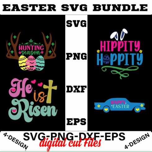 Easter T-shirt SVG Bundle Vol-04 cover image.