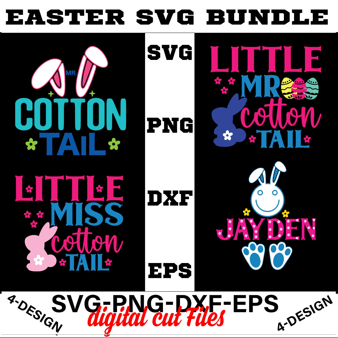 Easter T-shirt SVG Bundle Vol-06 cover image.