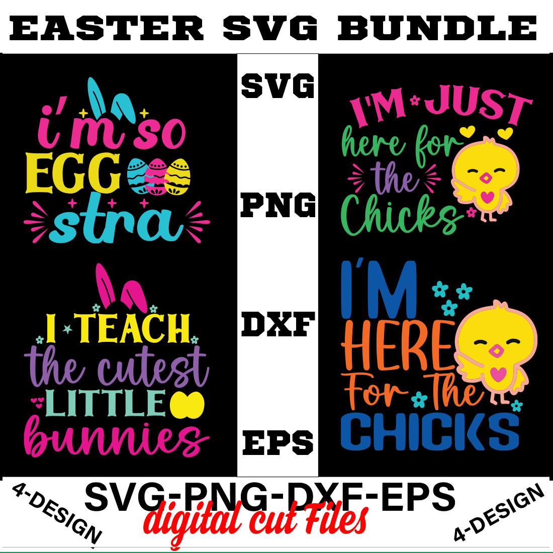 Easter T-shirt SVG Bundle Vol-05 cover image.