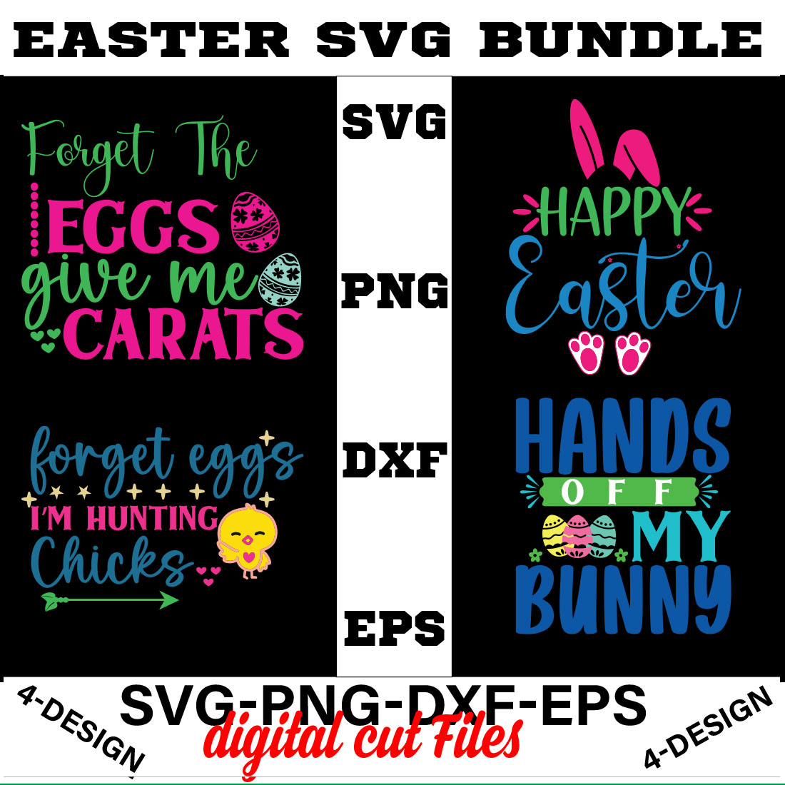 Easter T-shirt SVG Bundle Vol-03 cover image.