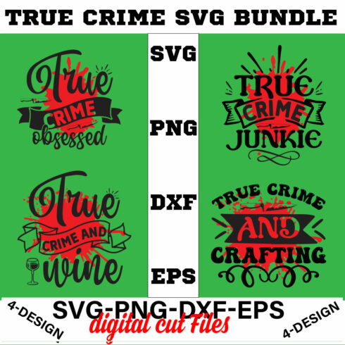 True Crime SVG Bundle Vol-05 cover image.