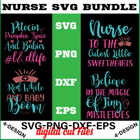 Mini Nurse SVG T-shirt Design Bundle Volume-07 cover image.