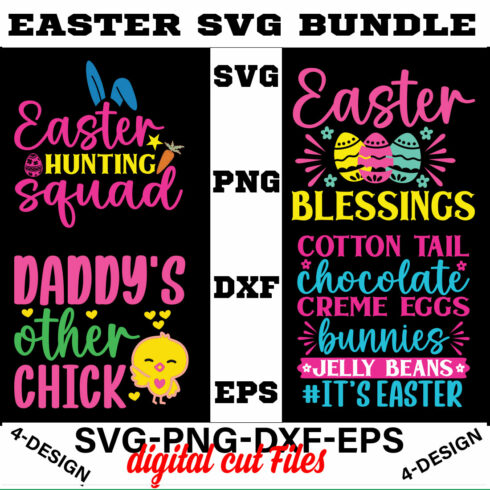 Easter T-shirt SVG Bundle Vol-02 cover image.