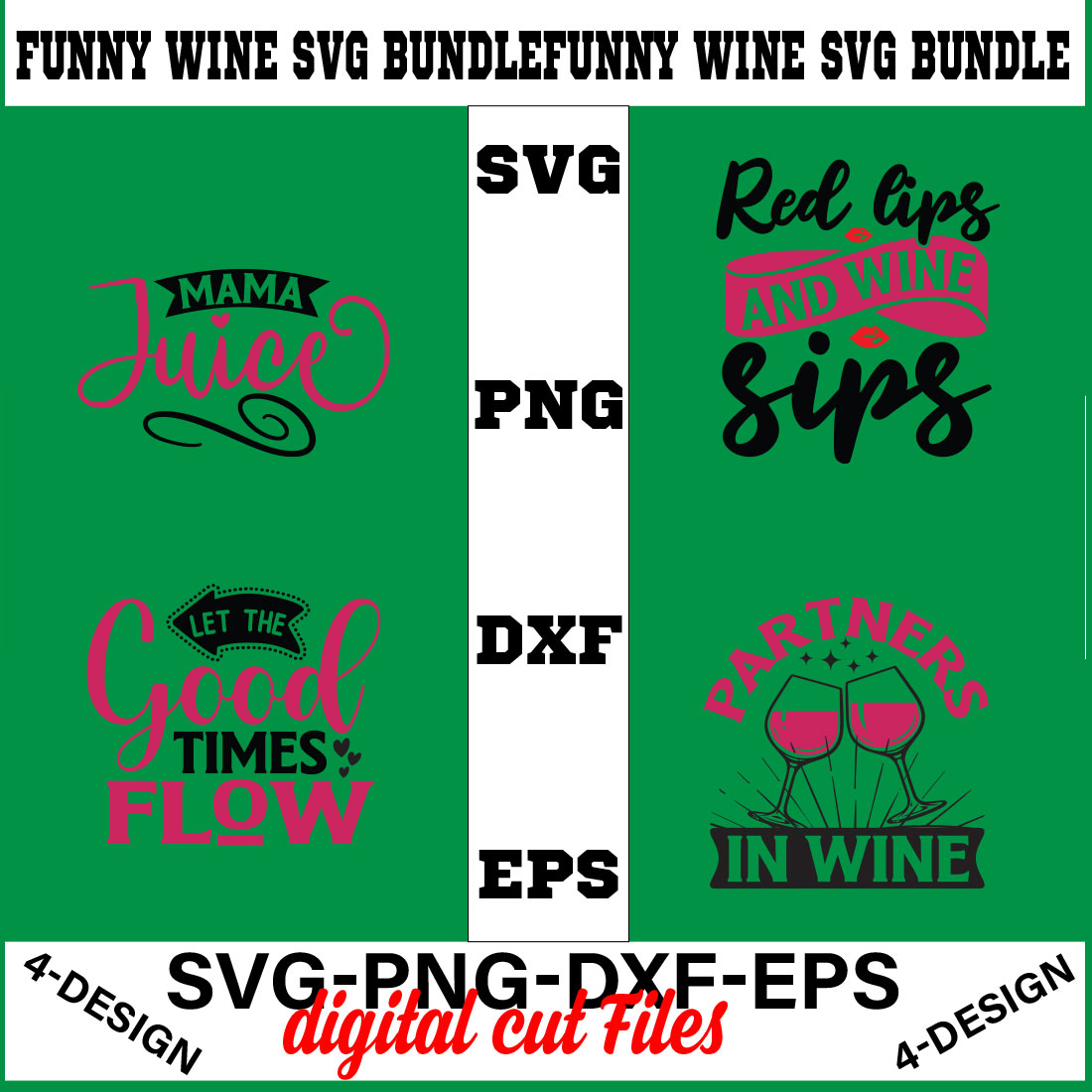 Funny Svg T-shirt Design Bundle Volume-07 cover image.