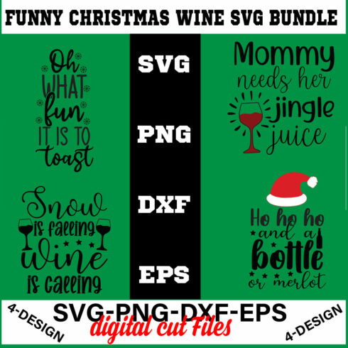 Christmas SVG Bundle Funny Christmas SVG Cut File Cricut Clip art Commercial Use Holiday SVG Christmas Sayings Quotes Winter Volume-34 cover image.