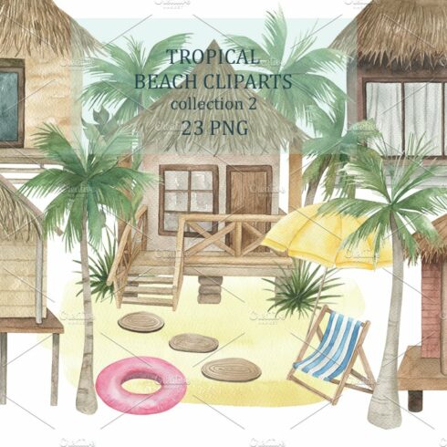 Tropical Beach Cliparts Collection2 cover image.