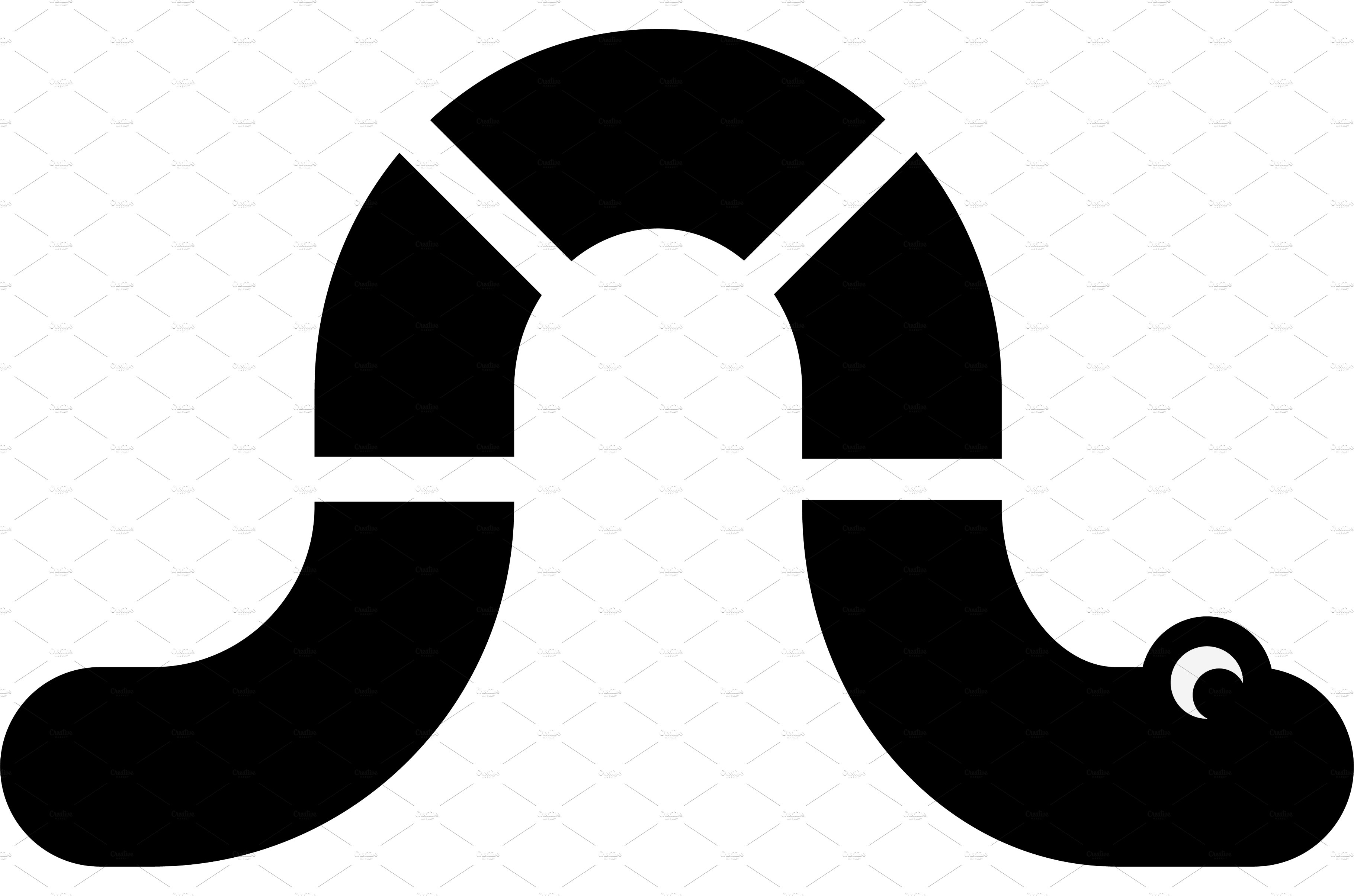 Black Worm Logo icon template Vector cover image.