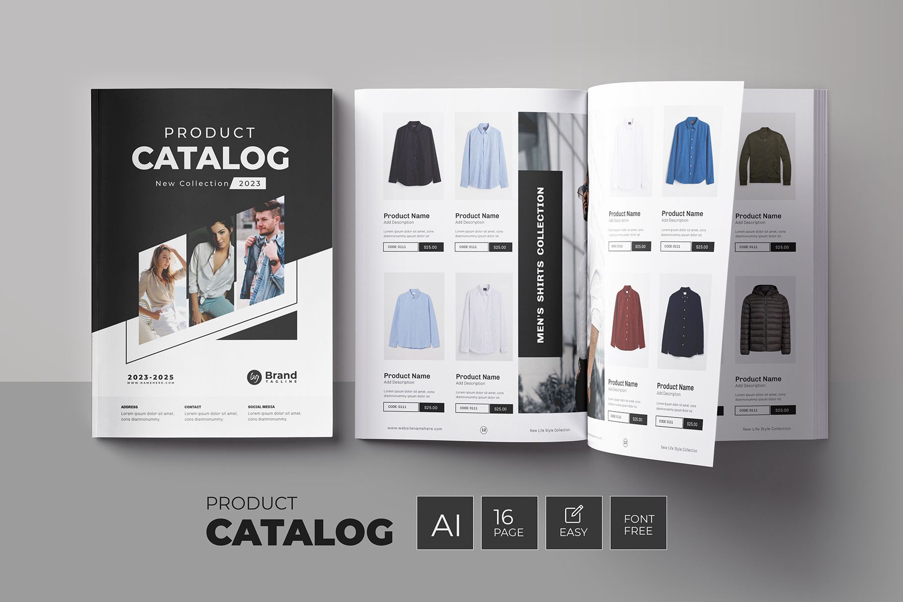 product catalogue design samples