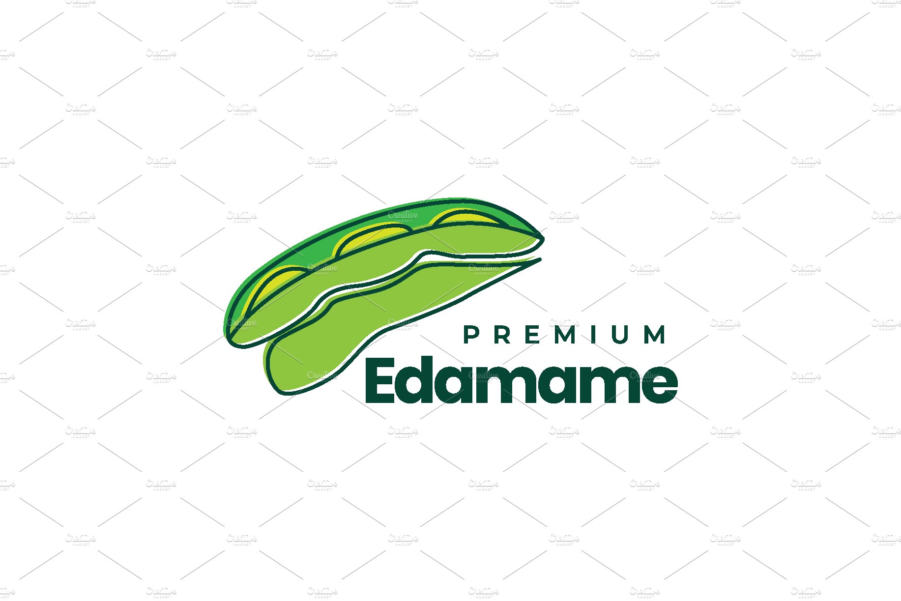 edamame plant peanut food logo cover image.