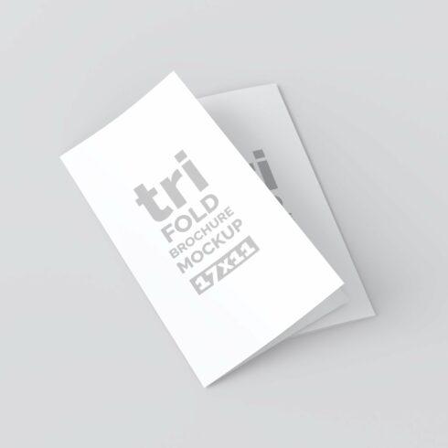 17x11 Trifold Brochure Mockup cover image.