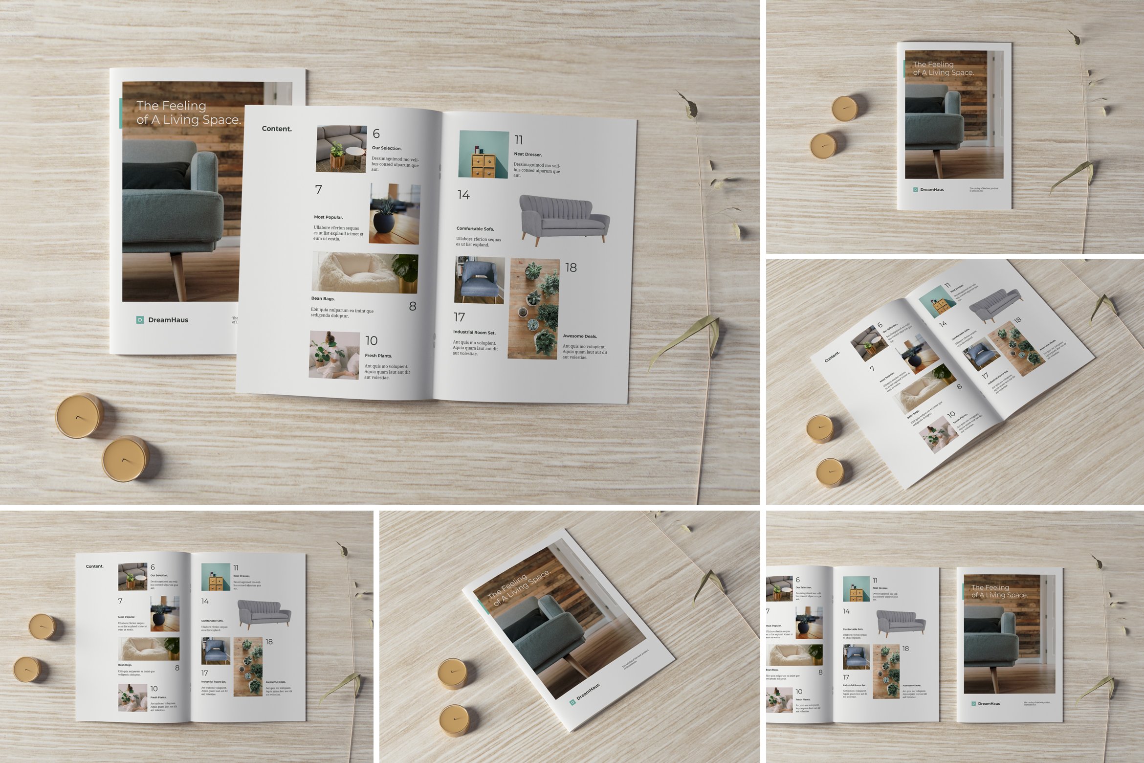 Brochure and Catalog Mockups cover image.