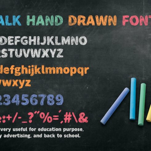 Chalk Hand Drawn Font cover image.