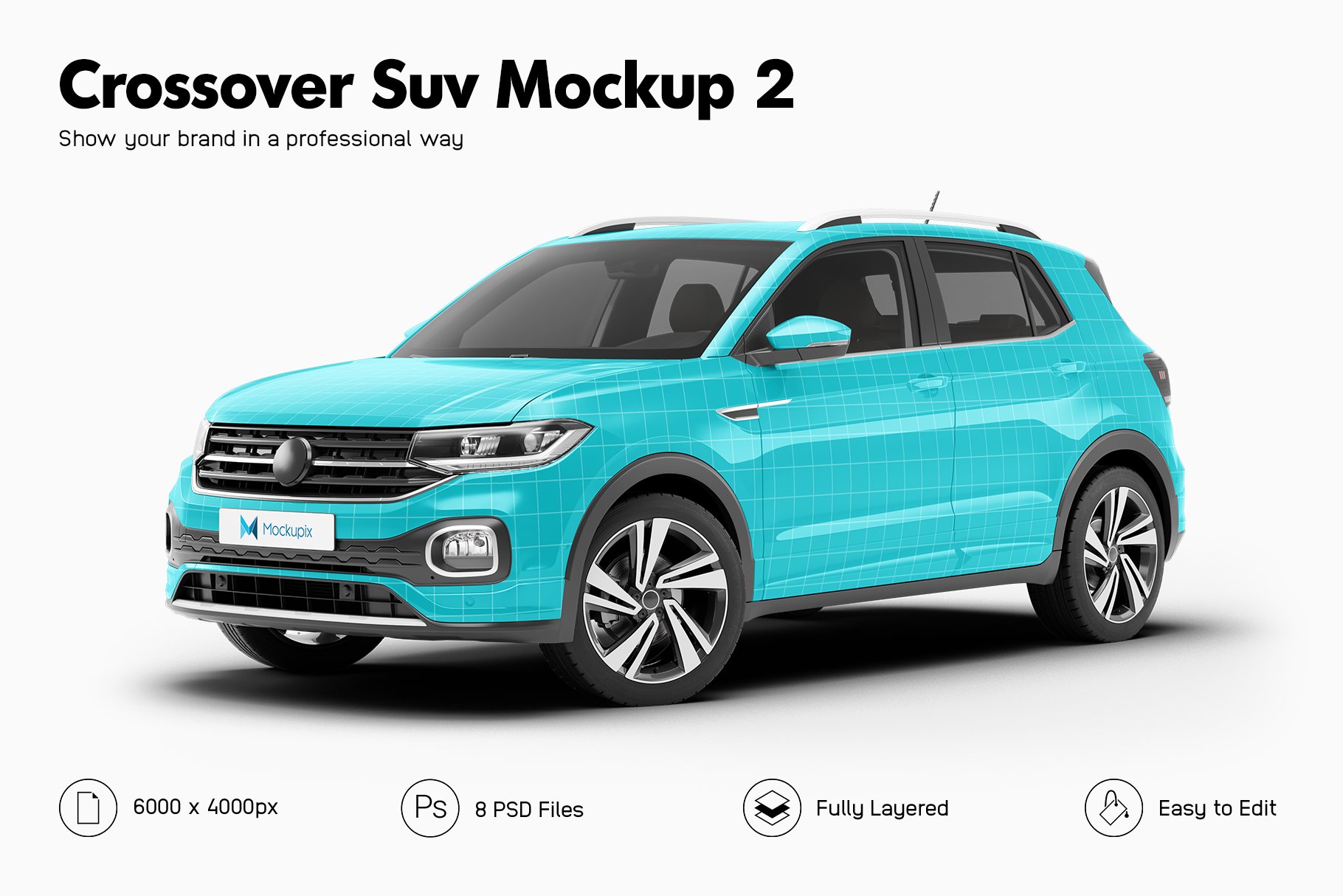 Crossover SUV Mockup 2 cover image.