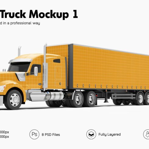 Semi Truck Mockup 1 cover image.