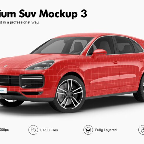 Premium SUV Mockup 3 cover image.