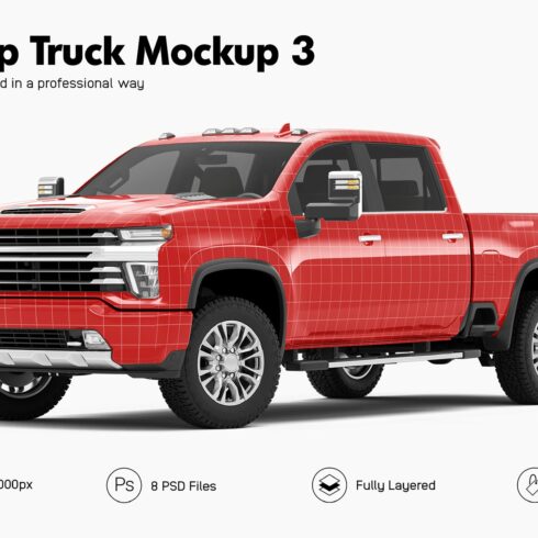 Pickup Truck Mockup 3 cover image.