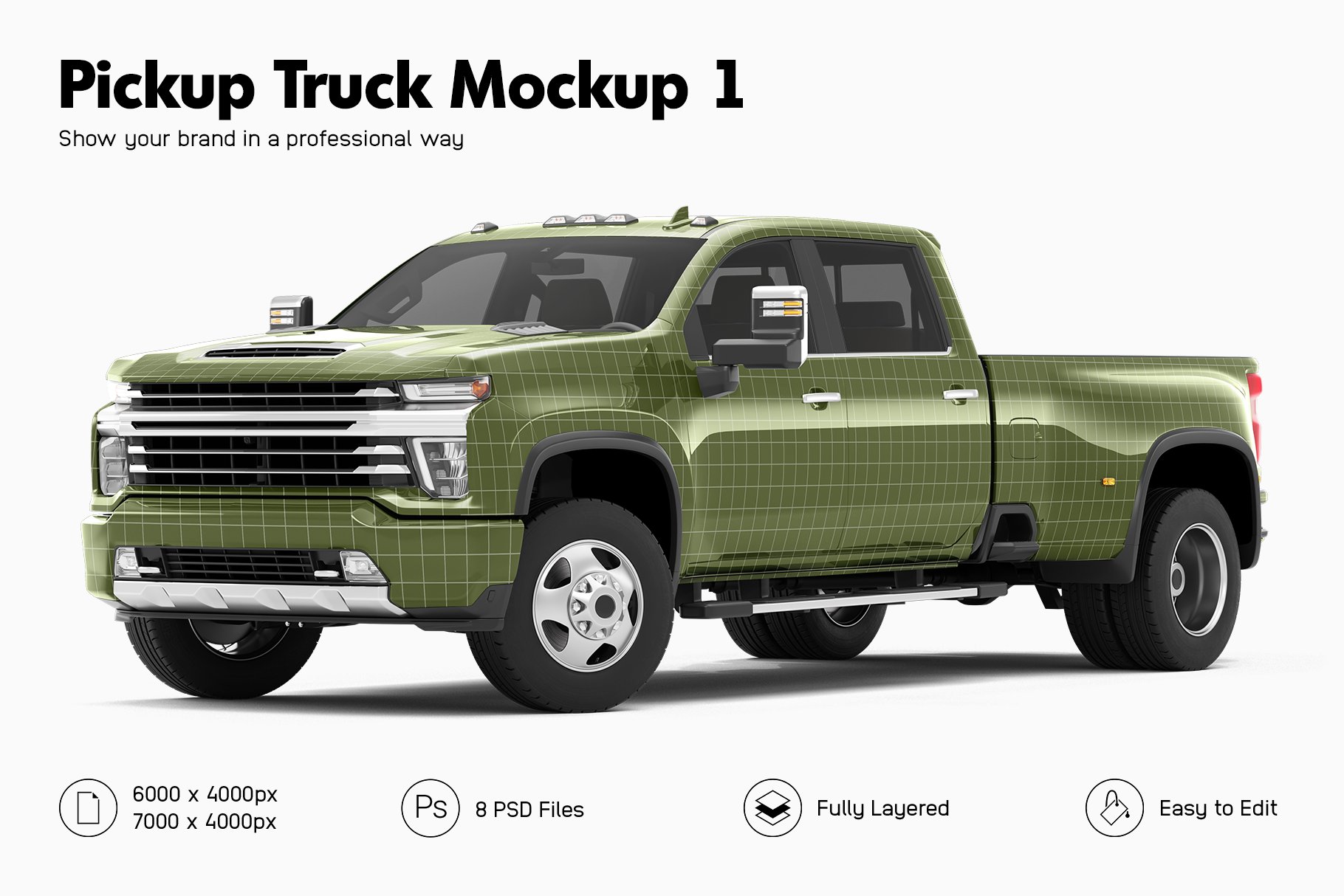 Pickup Truck Mockup 1 cover image.