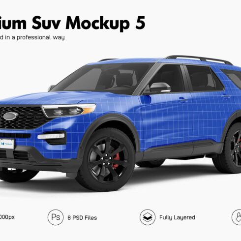 Premium SUV Mockup 5 cover image.