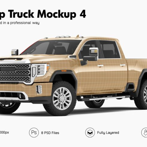 Pickup Truck Mockup 4 cover image.