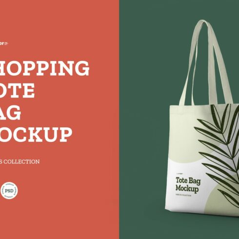 8 Shopping Tote Bag Mockups cover image.