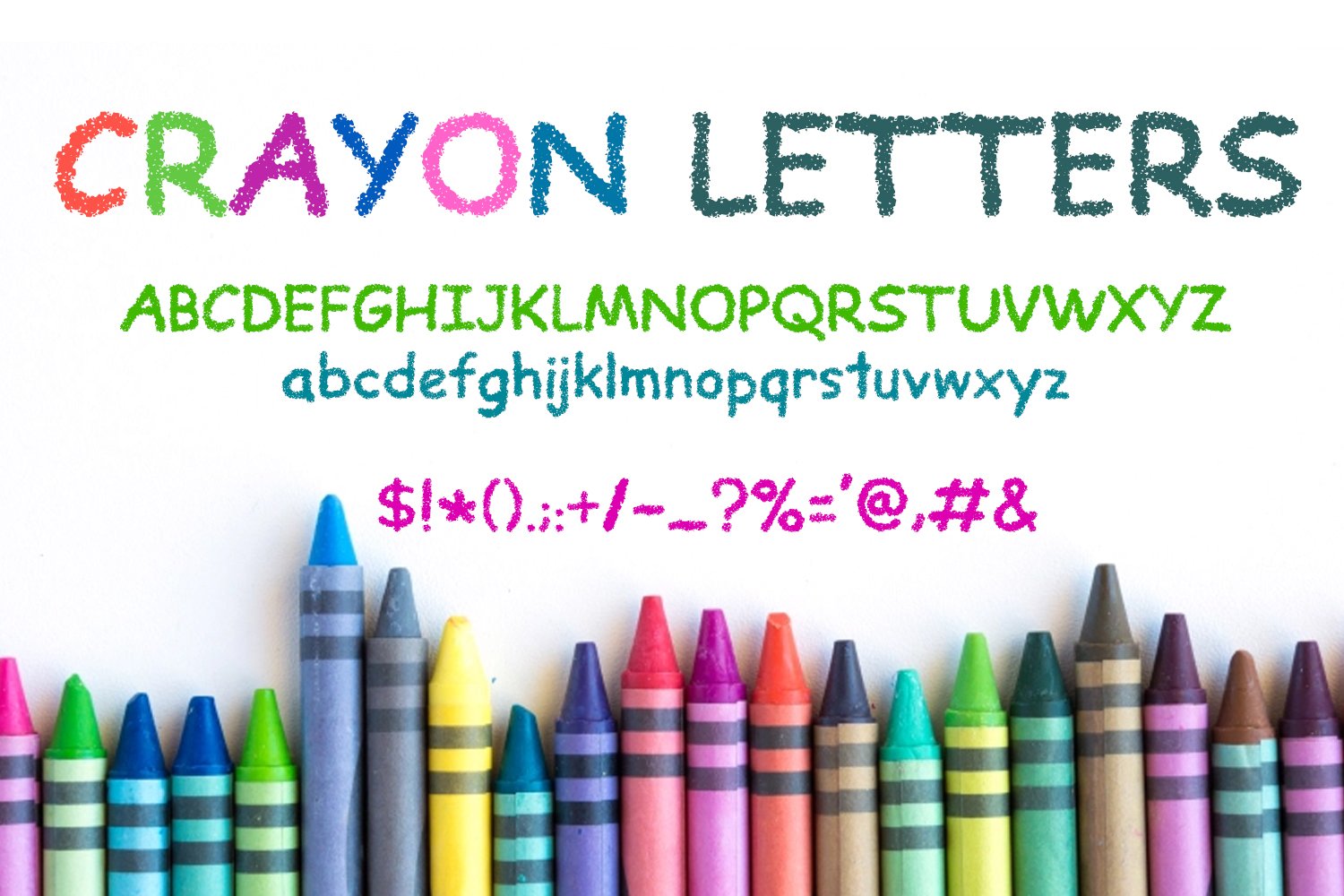 Crayon Letters Font cover image.
