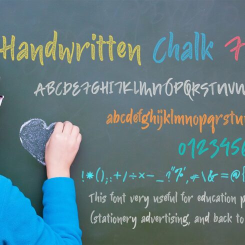 Handwritten Chalk Font cover image.