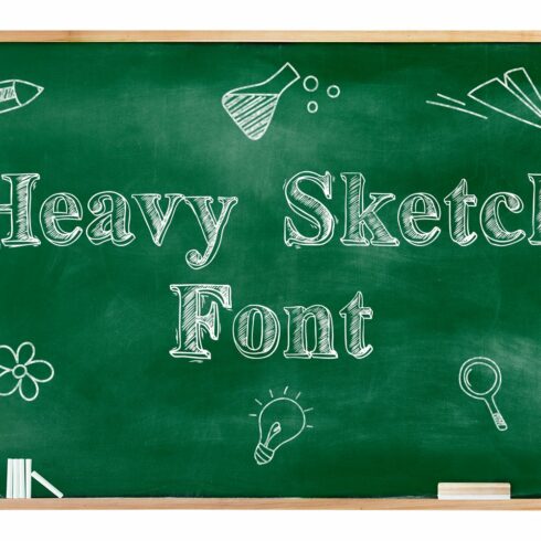 Heavy Sketch Font cover image.