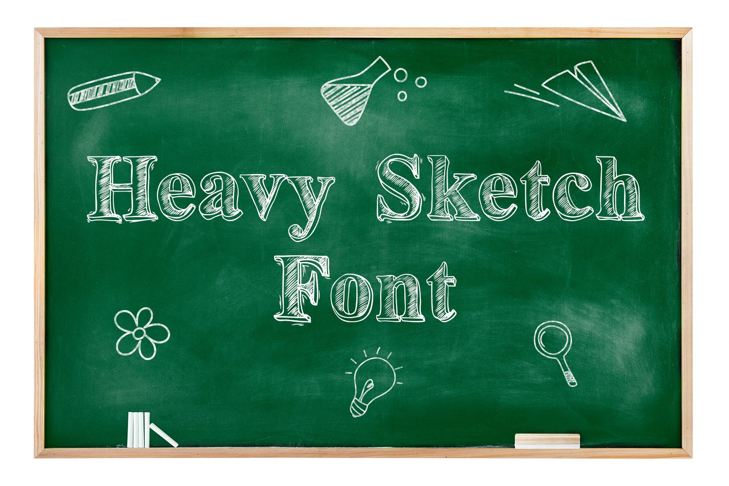 Heavy Sketch Font cover image.