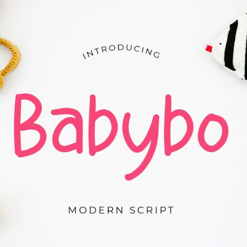 Babybo Cute Display Font cover image.