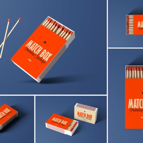 Matches Box Mockups cover image.